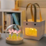 10/20Pcs Tulip Night Light Battery Operated Tulip Flower Table Lamp DIY Simulation Tulip LED Nightlight Handmade Bedside Light - Image 5