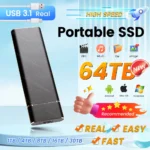 External SSD 2TB Fast Portable External USB3.1 Large Capacity Storage Drive Type-C Interface for Laptop/Desktop/Mac/Mobile Phone