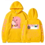 Darling In The Franxx Hot Anime Hoodie Zero Two Eyes Graphic Printed Hooded Women Plus Size Pullover Harajuku Female Sweatshirt - Image 6