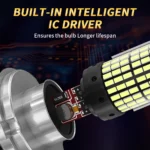 Guadsun 1PC Motorcycle Headlight Led Lights H4 BA20D P15D Super Bright 3014 144 12V 6000K White Moto Bulbs Accessories Fog Lamp - Image 5