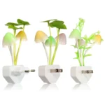 Floral Sensor LED abajur infantil European Plug Dreambed Illumination Mushroom Night Light Home Decor Romantic - Image 2