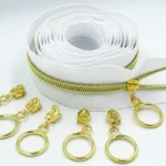 2 Meters 4 Slider 5# Golden Silver Slider Tooth Large Piece of Nylon Coil Code DIY Household Sewing Zipper - Image 4