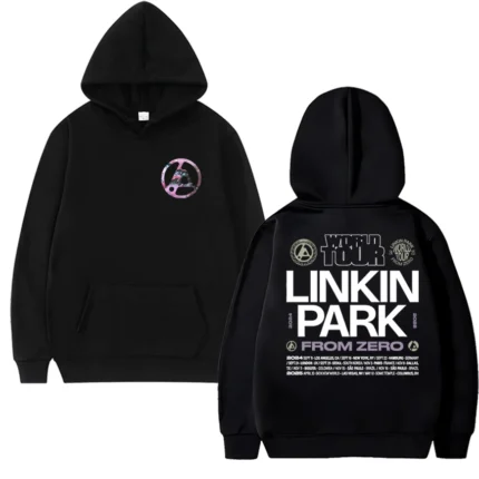Rock band Linkin Park World Tour Men's Autumn/Winter Hoodie Harajuku Style Fashion Street Warm Long-Sleeved Pullover Clothing