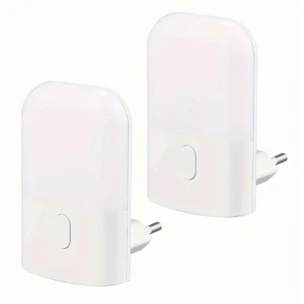 1/2 Set Dimmable Sensor LED Night Lights EU Plug Wireless Cabinet Light for Baby Bedside Bedroom Corridor - Bedroom Lighting