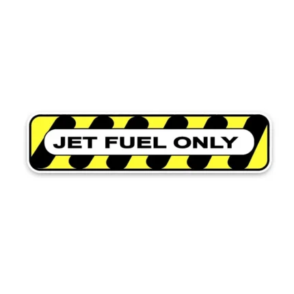 Personality Customization Fashion JET FUEL Only Safety DIESEL Retro-reflective Car Sticker Decals 16.5*3.8CM