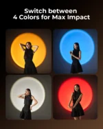 SmallRig Portable Focusable RF 10C LED Video Light 4 Colors Mini spotlight 10W CRI 96 TLCI 98 for Weddings Live Streaming Video - Image 3