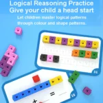 117PCS Magic Cube Puzzle Building Blocks Colors Shape Recognition DIY Building Blocks Toy Arithmetic Logical Skills Training - Image 4