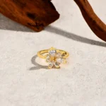 ATTAGEMS 925 Sterling Silver Luxury Women Ring Flowers DVVS1 Moissanite Pear-cut Classical Band Engagement Wedding Fine Jewelry - Image 2