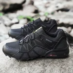 Couple Hiking Shoes Waterproof Outdoor Trainers Lace-up Climbing Trekking Sneakers Mountain Walking Hunting Tactical Sneakers