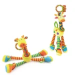 Baby Development Soft Giraffe Animal Handbell Rattle Plush Giraffe Toys / Baby Giraffe Animal Rattle Toys / Soft Giraffe Animal - Image 5