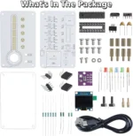 DIY Thermo-Hygrometer Soldering Practice Kit with Expressive LED Face| STEM Educational Electronics Project for Home Room School - Image 2