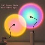 Sunset Photography Light USB Rainbo LED Light Mobile Phone Self Neon Night Light Projector Photography Wall Atmosphere Light - Image 3