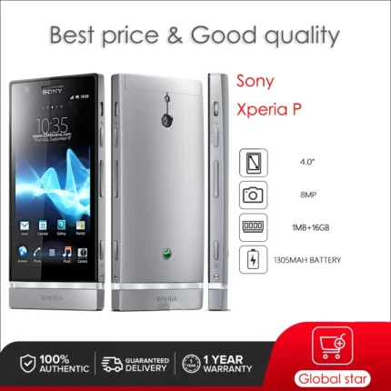 Sony Xperia P LT22i Original Unlocked Octa-core 4.0" 1GB Snapdragon Cellphone 8MP Smartphone