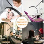 Fosoto Multi-directional U-shaped LED Wall Mounted Half Moon lamp Beauty Salon Supplement Light Lashes Beauty Barbershop Nail - Image 3