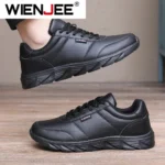 2025 Men Shoes Spring Autumn Waterproof Walking Sneakers Leisure Male Leather Sports Shoes Non-Slip Footwear - Image 3