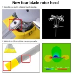 FLYWING EC135 RC Helicopter new ACE flight control EC135 scale helicopter 470 size rc helicopters 4 blade 1:16 6CH rc helicopter - Image 4