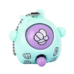 Mini Egg Stone Paper Scissors Toy Colored Round Egg Cartoon Lovely Gift Key Chain Party Interactive Toy Stress Reliever - Image 3
