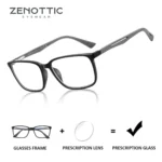 ZENOTTIC 2025 Fashion Square Prescription Glasses Anti Blue Light/Photochromic/ Myopia/Hyperopia/Progressive Eyeglasses Unisex