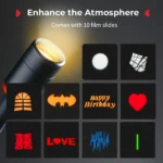 SmallRig RM 03 Macro Photography LED Light 5 Colors with Diffuser, Four-Leaf Barndoor Spotlight Stop Motion Animation Windproof - Image 2