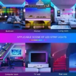 Bluetooth LED Strip Lights SMD 5050 RGB APP Remote Control Flexible Ribbon Diode Lamp Tape TV Backlights Game Room Home Decor - Image 5
