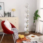 Modern minimalist LED floor lamp, living room, bedroom, study, Nordic Ins style creative remote control dimming vertical lamp - Image 4