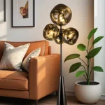 Modern minimalist LED floor lamp, living room, bedroom, study, Nordic Ins style creative remote control dimming vertical lamp - Image 5