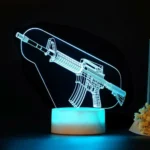 Game Rifle 3d Led Night Light Gaming Desktop Room Decoration Game Atmosphere Light Table Lamp Birthday Christmas Gifts for Boys - Image 3