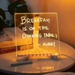 Luminous Acrylic Drawing Magic Led Transparent Board, Note Board,Kids DIY Educational Toys Gift,With Stand,With 7 Color Markers - Image 2