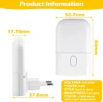 1/2/4pcs LED Night Light, Adjustable Brightness Warm White Mini Night Light with Auto On/Off, Wall-Mounted Plug-In - Image 2