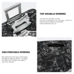 Travel Graffiti Suitcase Cover Stripe Elastic Business Protection Luggage Supplies Vacation - Image 6