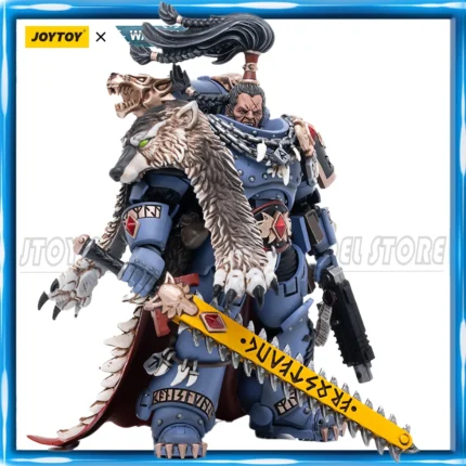 JOYTOY Warhammer 40K 1/18 Action Figure Space Wolves Ragnar Blackmane Anime Model Toys Gift