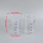 10/50Pcs 600ml Disposable Paint Mixing Calibrated Cup Transparent Graduated Cup Plastic Liquids Measuring Cups - Image 5