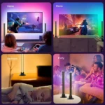 WIFI RGB Desktop Atmosphere Night Light LED Music Rhythm Sensing Festival Decoration Lamp Gaming Bedroom Background Wall Lights - Image 3